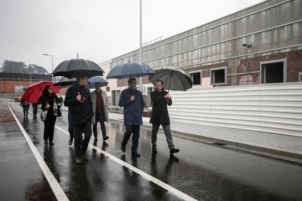 Presidente da C&acirc;mara, Alberto Costa, visitou obra acompanhado com administradores da Rota Pr&oacute;pria