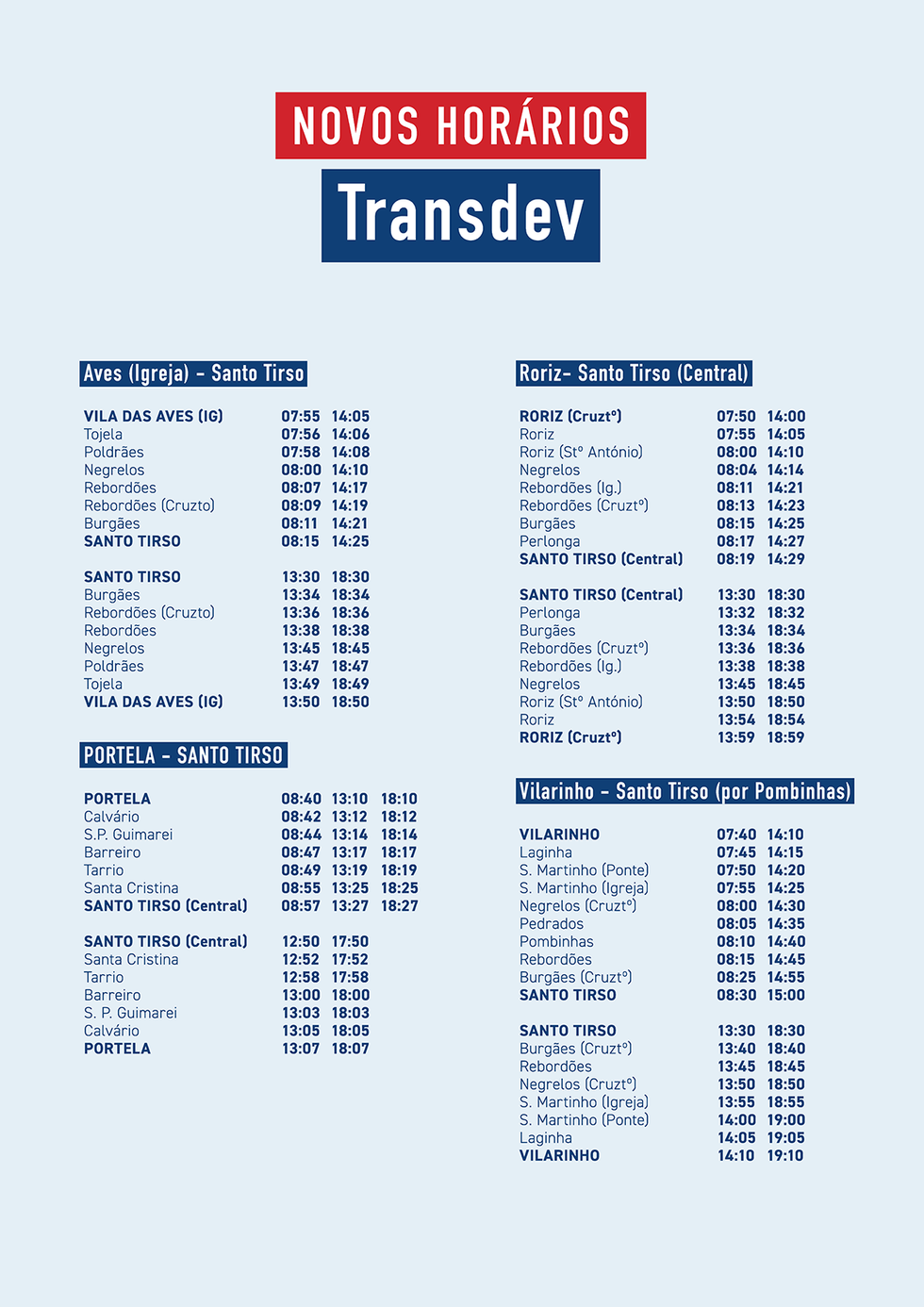 Horarios Transdev