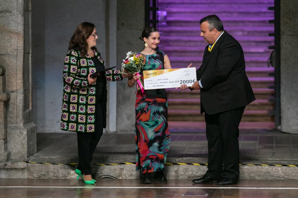 Marta Costa venceu o pr&eacute;mio do p&uacute;blico